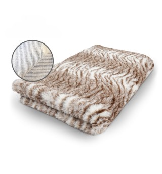 DryBed Premium VetBed Rutschfest braun mit Tigermotiv